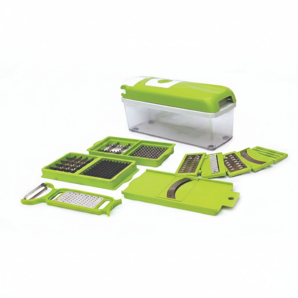 2489 Plastic 13-in-1 Manual Vegetable Graterchipser And Slicer