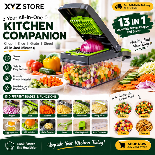 13-in-1 Multifunction Vegetable Chopper & Slicer